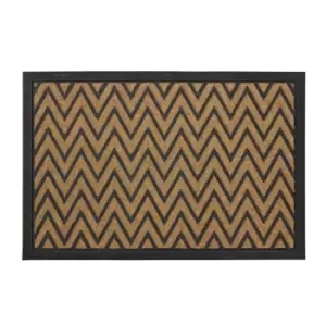 JVL Vienna Heavy Duty Rubber Backed Scraper 40 x 60cm Entrance Door Mat - Triangles