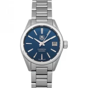 image of Carrera Calibre 9 Automatic Blue Dial Ladies Watch