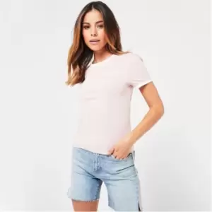 Image of SoulCal Embroidered Ringer T Shirt Womens - Pink