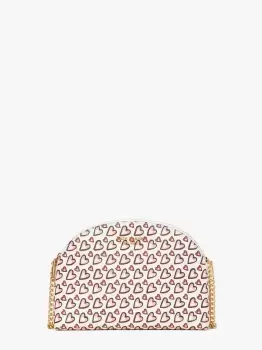 image of Kate Spade Morgan Fancy Hearts Double, Zip Dome Crossbody, Multi, One Size