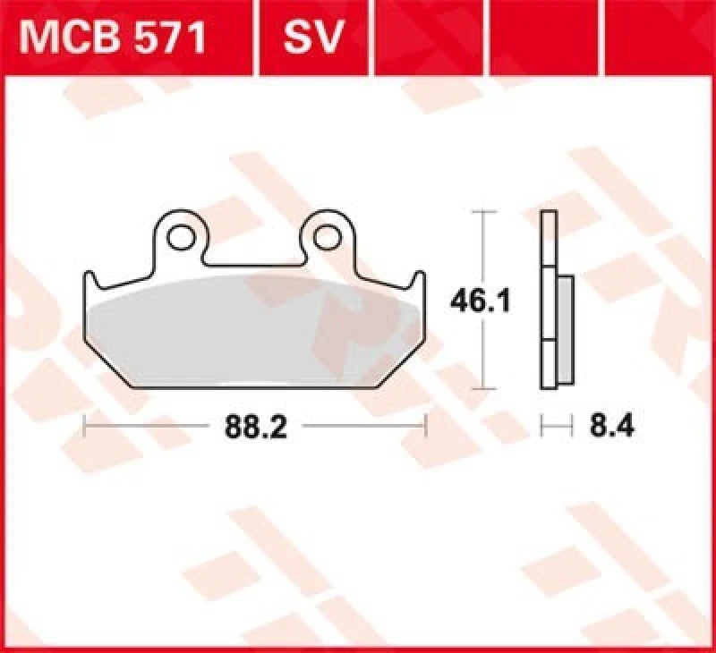 Image of TRW Lucas Brake lining MCB571