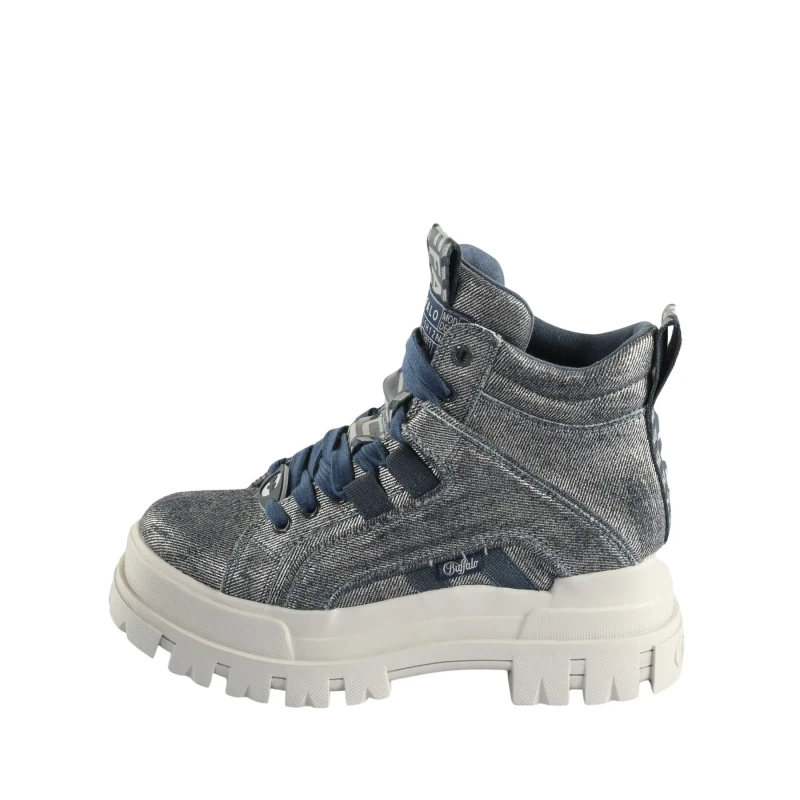 Image of Buffalo Womens boots Buffalo Aspha NC Mid - Vegan Denim Bleu Female 39