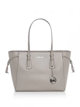 image of Michael Kors Voyager medium trapezoid tote bag Grey