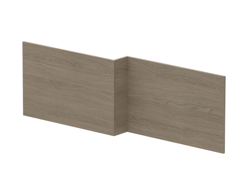 Image of Balterley Square MFC Reversible Shower Bath Front Panel Solace Oak 1700mm Brown unisex