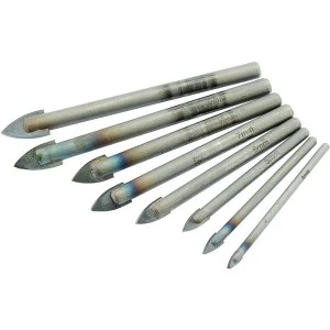 Image of Wickes Glass and Tile Drill Bit Set Pack 8