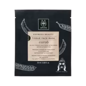 image of Apivita Express Beauty Tissue Face Mask Carob