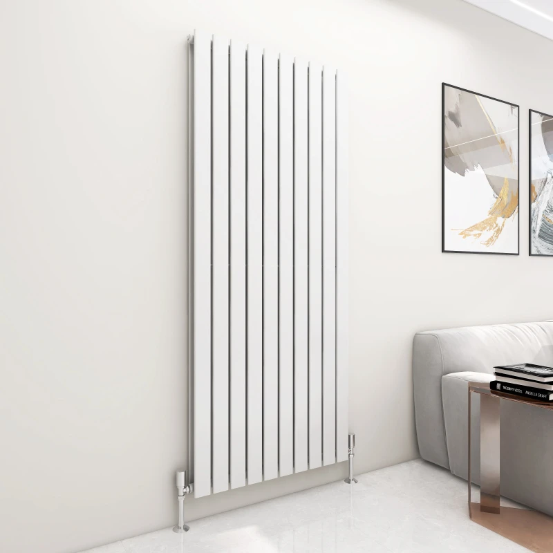 Image of MCC DIRECT Mcc Direct - 1800 x 680mm Double Designer Flat Panel Central Heating Radiator white HD3401