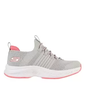 image of Skechers BF Stripe Child Girls Trainers - Grey