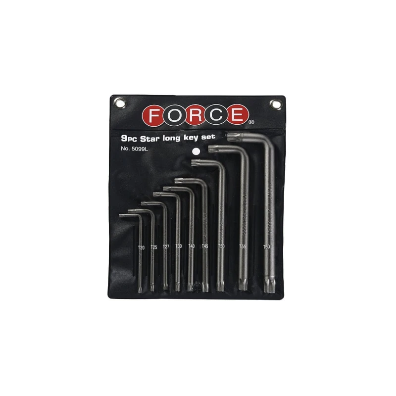 Image of FORCE 5099LT Angled Screwdriver Set Number of tools: 9, Spanner Size: T60H Angled Screwdriver Set (6627)