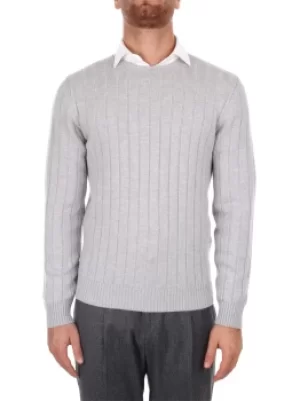 Image of LUIGI BORRELLI NAPOLI Choker Men Grey Lana/cashmere