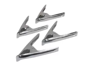 image of Silverline 630014 Stall Clips 4pk 70mm