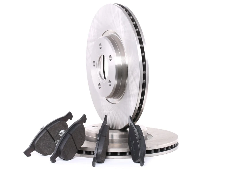 Image of RIDEX 3405B0135 Brake disc and pads set Front Axle, Brake Disc Type: Vented, excl. wear warning contact Brake Set,disc brakes (3405)