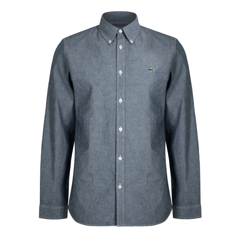 Image of Lacoste Long Sleeve Logo Shirt Medium male 2XS