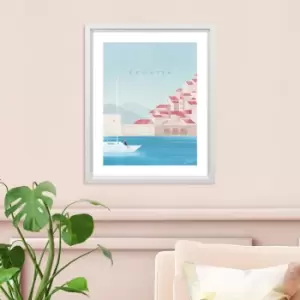 Image of The Art Group Croatia Framed Print MultiColoured