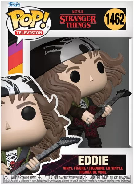 image of Stranger Things Season 4 - Eddie vinyl figurine no. 1462 Funko Pop! multicolour