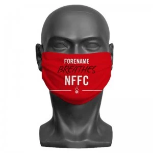 image of Personalised Nottingham Forest FC Breathes Adult Face Mask