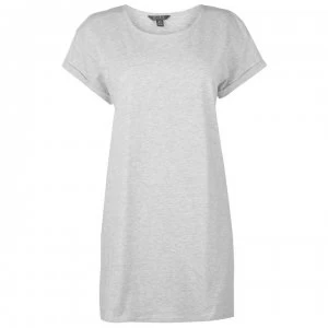 image of Miso Long Length Boyfriend T Shirt Ladies - Grey Marl