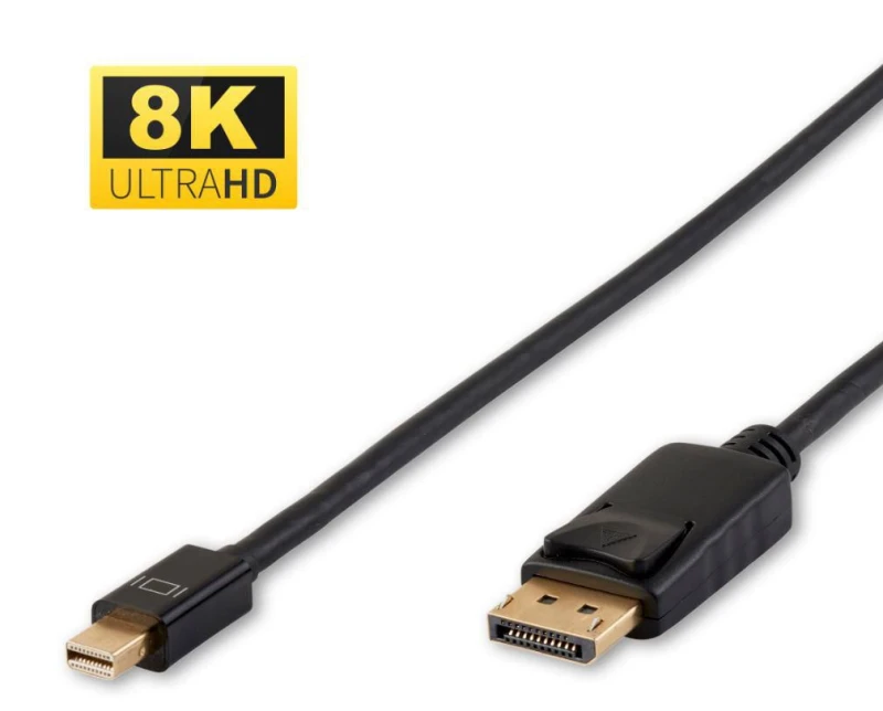 Image of Microconnect DP-MMG-050MBV1.4 DisplayPort cable 0.5 m Mini DisplayPort