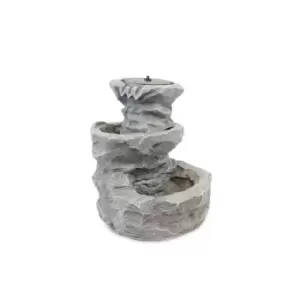 Image of Gardenwize Cascading Rock Solar Water Feature