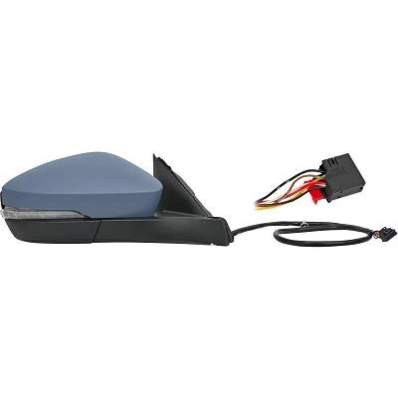 Image of DIEDERICHS 2240824 Wing mirror Right, Complete Mirror, primed Outside Mirror (50)