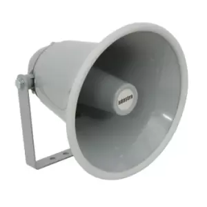 image of QTY 2 Pair 15W 8 Ohms Aluminium Horn Megaphone Speaker Mount & Cable Supplied