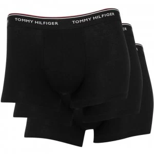 Image of Tommy Bodywear 3 Pack Premium Essential Trunks - Black