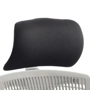 Image of Trexus Flex Headrest White Shell Fabric Black Ref OP000054