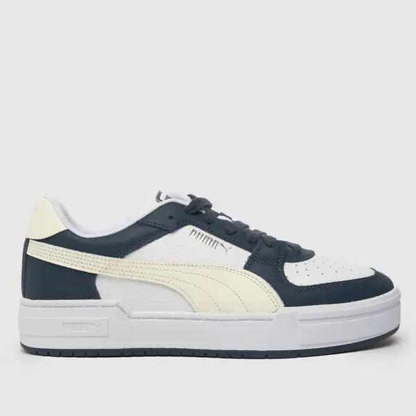 Image of PUMA ca pro classic trainers in navy & white