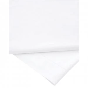 image of Sheridan 1000tc Cotton Sateen Flat Sheet - Snow