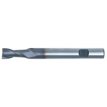 image of 6.00MM HSS-Co 8% 2 Flute Weldon Shank Long Series Slot Drills - TiCN Coated