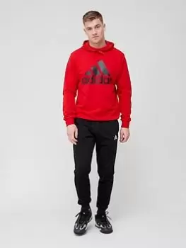 Image of adidas Sportswear Sportswear Big Logo Terry Tracksuit - Red, Red Size M Men
