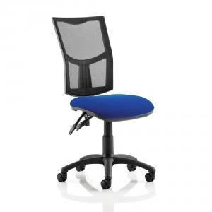 Image of Trexus Eclipse II Lever Task Operator Chair Mesh Back Seat Blue Ref