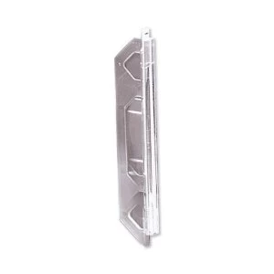 Image of Rexel Crystalfile Lateral 330 Plastic Tabs Clear - 1 x Pack of 25 Tabs