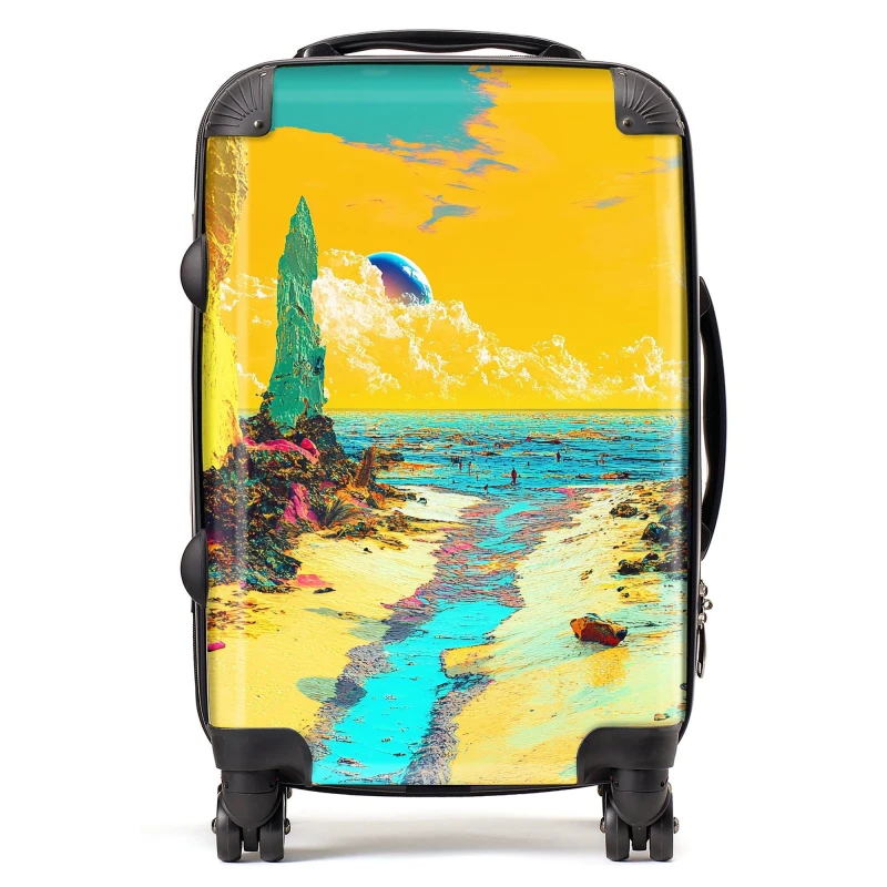 Image of Designer Luggage Elena Sable: 00012 Suitcase Size: Medium Multicolor Unisex Medium