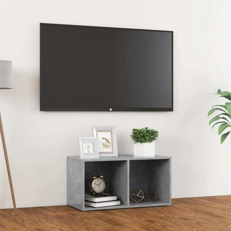 Image of VIDAXL TV Cabinet Concrete Grey 72x35x36.5cm Engineered Wood Vidaxl 8720286354377