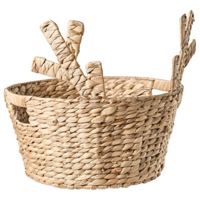 Image of Beliani Basket Renne Water Hyacinth Natural