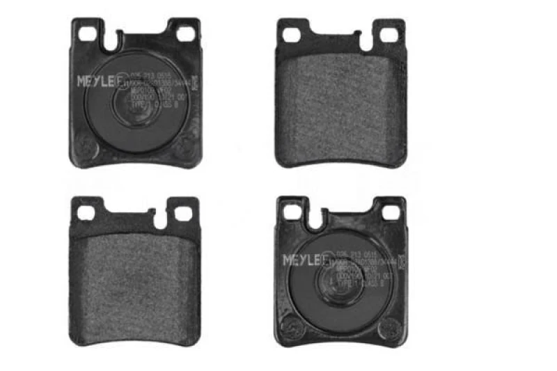 Image of MEYLE 025 213 0515 Brake pad set Rear Axle, prepared for wear warning indicator, Original Quality, with anti-squeak plate Brake Pad Set,disc brake (4