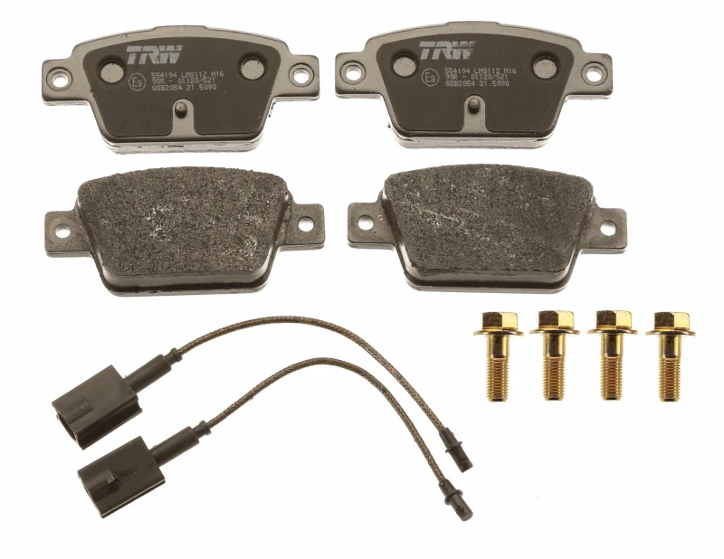 Image of TRW GDB2054 Brake pad set incl. wear warning contact Brake Pad Set,disc brake (402)