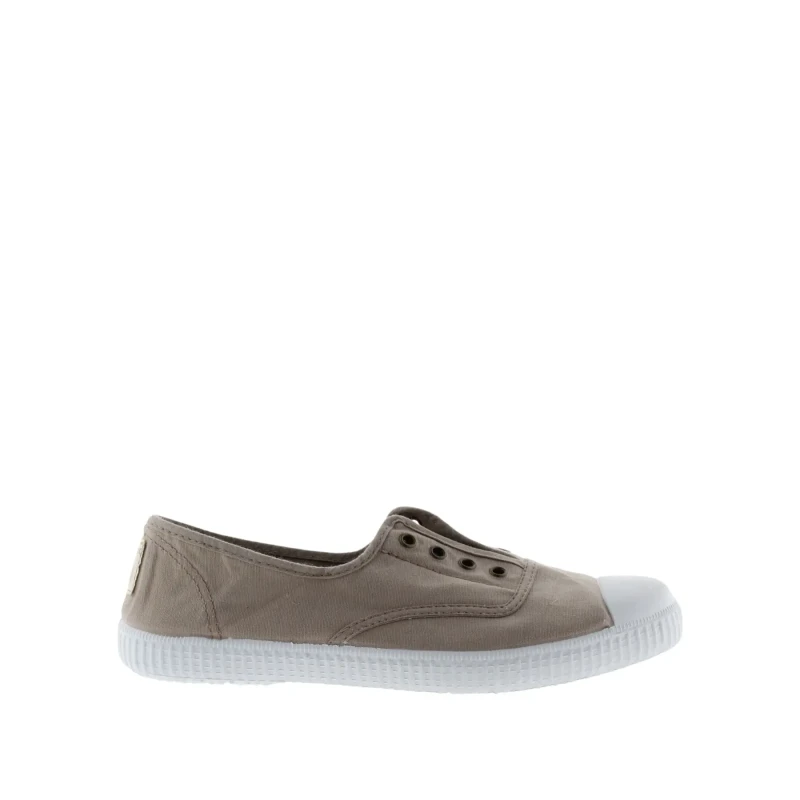 Image of Victoria Womens lace-up Trainers Victoria 1915 anglaise toile lavee Beige Female 38
