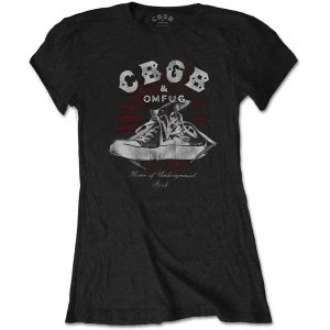 image of CBGB - Converse Womens Large T-Shirt - Black