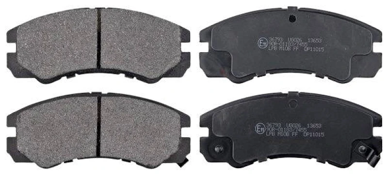 Image of A.B.S. 36793 Brake pad set with acoustic wear warning Brake Pad Set,disc brake (402)