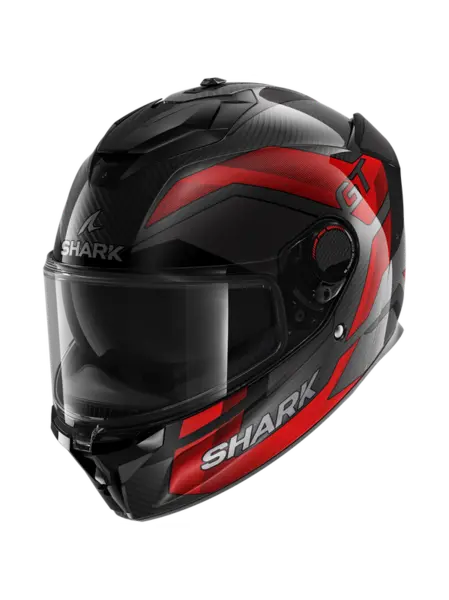 Image of Shark Spartan GT Pro Ritmo Carbon Carbon Red Chrom DRU Full Face Helmet Size S