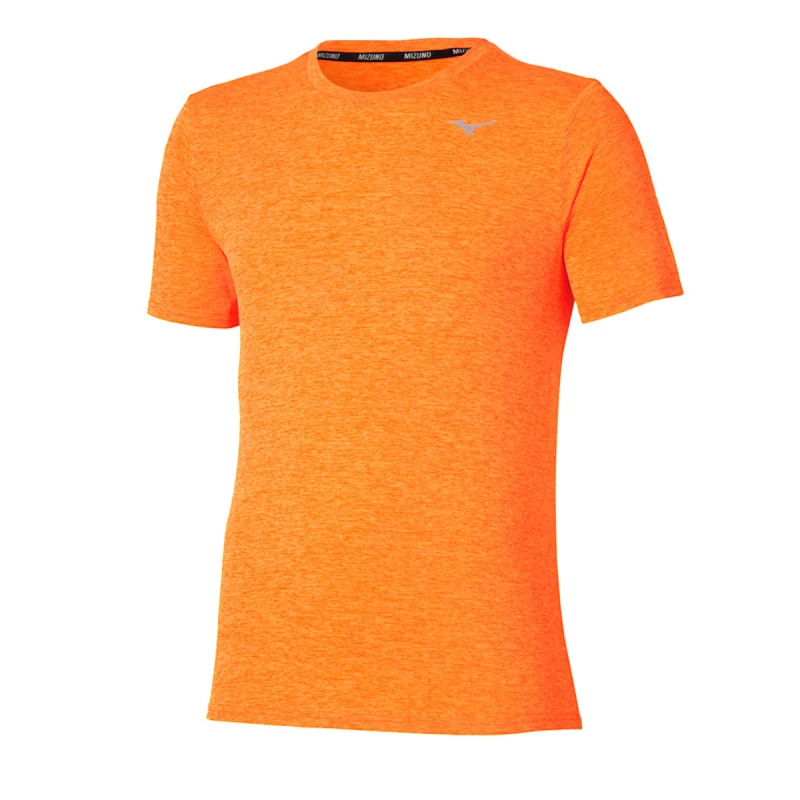 Image of Mizuno Mizuno Core Impulse Short Sleeve Tee Mens Tangelo - Orange / S