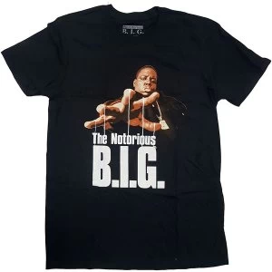 Image of Biggie Smalls - Reachstrings Unisex Large T-Shirt - Black