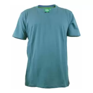 image of Duke Mens Signature-2 V-Neck T-Shirt (L) (Teal)