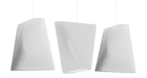 Image of Blum Triple Hanging Pendant Light White 3x E27