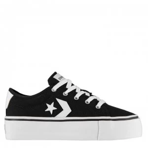 Image of Converse Replay Ladies Trainers - Black/White