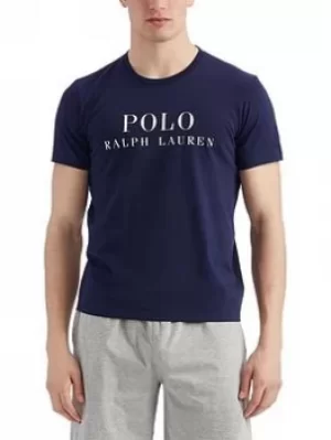 Image of Polo Ralph Lauren Polo Ralph Lauren Large Logo Lounge T-Shirt, Cruise Navy, Size L, Men