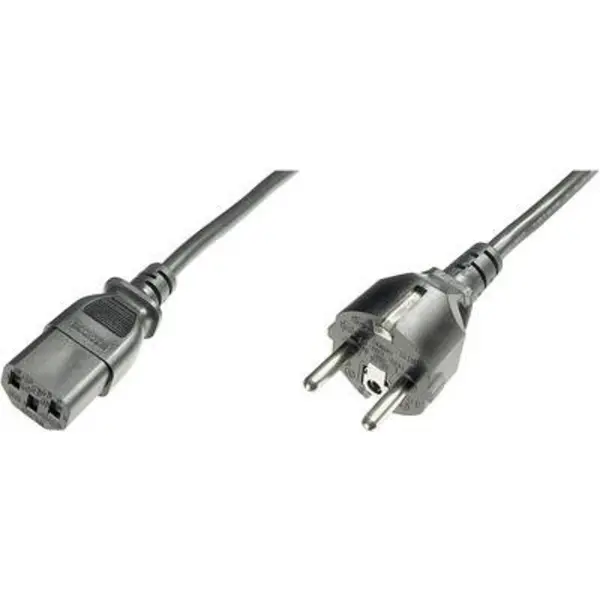 Image of Digitus Current Cable [1x PG plug - 1x IEC C13 socket ] 1.20 m Black AK-440110-012-S