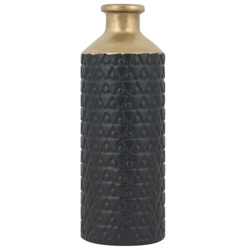 Image of Beliani Decorative Vase Arsin Stoneware 39cm Black